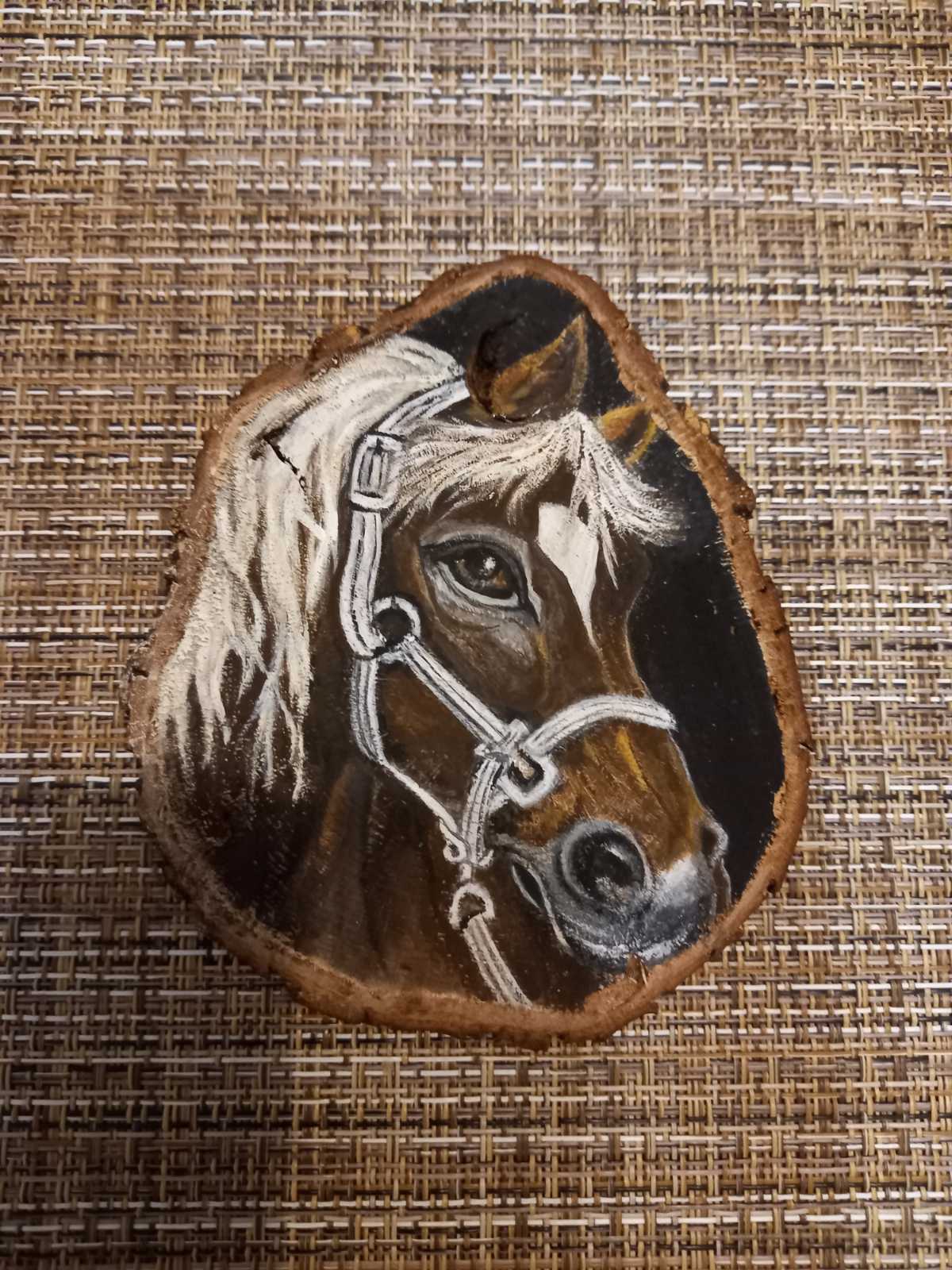 Рисувани дървени шайби гледка 2